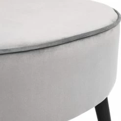 Wholesale 🔥 Adeco Ottoman Foot Stool Rest Velvet Oval Vanity Stool Bench Wood Legs 🛒 -Adeco Shop Adeco Ottoman Foot Stool Rest Velvet Oval Vanity Stool Bench Wood Legs 3