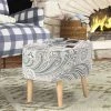 Flash Sale 😉 Adeco Ottoman Footstool - Modern Mid-Century - Ottoman Stool Seat ⭐ -Adeco Shop Adeco Ottoman Footstool Modern Mid Century Ottoman Stool Seat