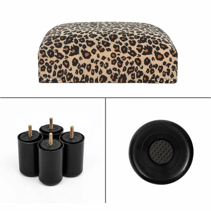 Best Sale 🤩 Adeco Ottoman Footstool- Soft Fabric And Waterproof Faux Leather Green 🛒 14 Best Sale 🤩 Adeco Ottoman Footstool- Soft Fabric And Waterproof Faux Leather Green 🛒 - Image 12