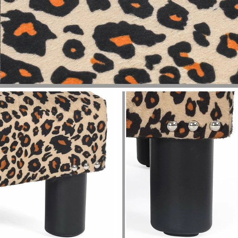 Best Sale 🤩 Adeco Ottoman Footstool- Soft Fabric And Waterproof Faux Leather Green 🛒 15 Best Sale 🤩 Adeco Ottoman Footstool- Soft Fabric And Waterproof Faux Leather Green 🛒 - Image 13