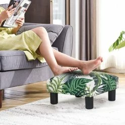 Best Sale 🤩 Adeco Ottoman Footstool- Soft Fabric And Waterproof Faux Leather Green 🛒 21 Best Sale 🤩 Adeco Ottoman Footstool- Soft Fabric And Waterproof Faux Leather Green 🛒 -Adeco Shop Adeco Ottoman Footstool Soft Fabric and Waterproof Faux Leather 4