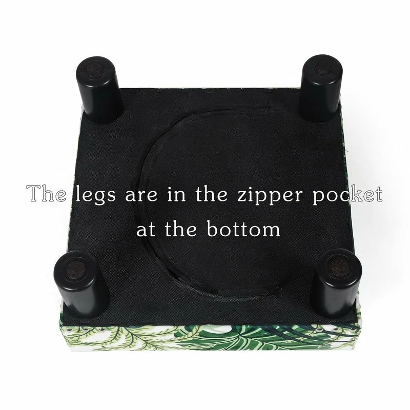 Best Sale 🤩 Adeco Ottoman Footstool- Soft Fabric And Waterproof Faux Leather Green 🛒 9 Best Sale 🤩 Adeco Ottoman Footstool- Soft Fabric And Waterproof Faux Leather Green 🛒 - Image 7
