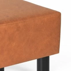 Deals 🧨 Adeco Ottoman Foot Stool Faux Leather Padded Foot Rest 🌟 -Adeco Shop Adeco Ottoman Footstool2C Modern Rectangle Faux Leather Padded Footrest 6