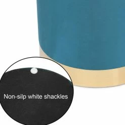 Top 10 🧨 Adeco Ottoman Velvet Footrest Stool Side Table Gold Plating Metal Base White/green 🛒 -Adeco Shop Adeco Ottoman Velvet Footrest Stool Side Table Gold Plating Metal Base 6