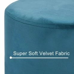 Top 10 🧨 Adeco Ottoman Velvet Footrest Stool Side Table Gold Plating Metal Base White/green 🛒 -Adeco Shop Adeco Ottoman Velvet Footrest Stool Side Table Gold Plating Metal Base 7