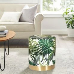 Top 10 🧨 Adeco Ottoman Velvet Footrest Stool Side Table Gold Plating Metal Base White/green 🛒 -Adeco Shop Adeco Ottoman Velvet Footrest Stool Side Table Gold Plating Metal Base 8