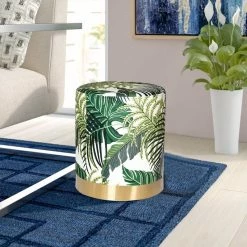 Top 10 🧨 Adeco Ottoman Velvet Footrest Stool Side Table Gold Plating Metal Base White/green 🛒 -Adeco Shop Adeco Ottoman Velvet Footrest Stool Side Table Gold Plating Metal Base 9