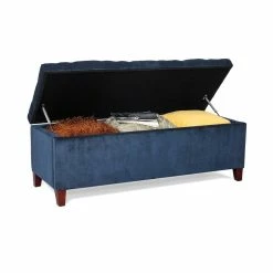 Wholesale 🥰 Adeco Ottoman With Storage Button Tufted DIY Assemble Bench Bedroom Grey 👏 -Adeco Shop Adeco Ottoman with Storage Button Tufted DIY Assemble Bench Bedroom 6