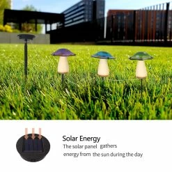 Flash Sale 🌟 Adeco Outdoor Solar Garden Lights 3 Packs Yard Decorative Mushroom 🎉 -Adeco Shop Adeco Outdoor Solar Garden Lights 3 Packs Yard Decorative Mushroom 3