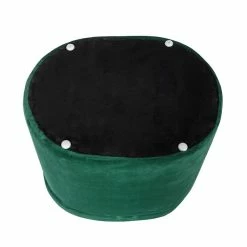 Promo ❤️ Adeco Oval Storage Ottoman, Modern Velvet Footrest Vanity Makeup Stool Black 🌟 -Adeco Shop Adeco Oval Storage Ottoman2C Modern Velvet Footrest Vanity Makeup Stool 4