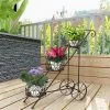 Coupon ✨ Adeco Plant Stands 3 Tier Metal Garden Cart Flower Pot Shelving Rack 🤩 -Adeco Shop Adeco Plant Stands 3 Tier Metal Garden Cart Flower Pot Shelving Rack
