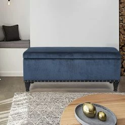 Best Pirce 🛒 Adeco Rectanglar Storage Ottoman Footrest Bench Assembly Required Blue 🎉 28 Best Pirce 🛒 Adeco Rectanglar Storage Ottoman Footrest Bench Assembly Required Blue 🎉 -Adeco Shop Adeco Rectanglar Storage Ottoman Footrest Bench Assembly Required 11