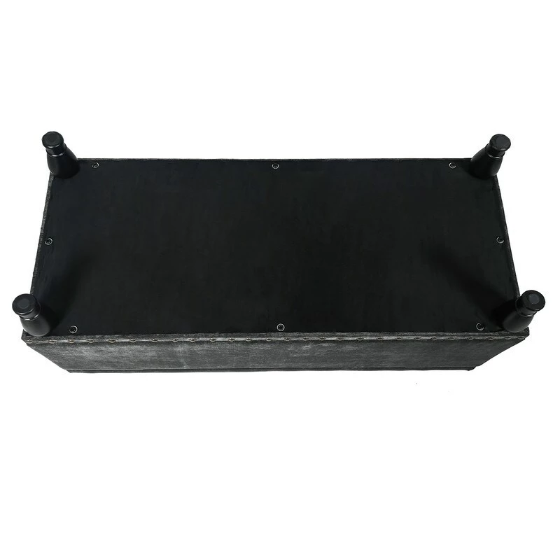 Best Pirce 🛒 Adeco Rectanglar Storage Ottoman Footrest Bench Assembly Required Blue 🎉 8 Best Pirce 🛒 Adeco Rectanglar Storage Ottoman Footrest Bench Assembly Required Blue 🎉 - Image 6