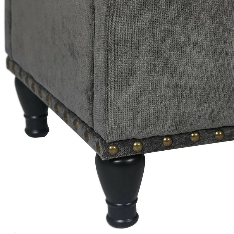 Best Pirce 🛒 Adeco Rectanglar Storage Ottoman Footrest Bench Assembly Required Blue 🎉 10 Best Pirce 🛒 Adeco Rectanglar Storage Ottoman Footrest Bench Assembly Required Blue 🎉 - Image 8