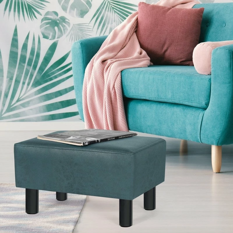 Best Sale ⌛ Adeco Rectangle Footrest Ottoman Faux Leather Foot Stool Black ✨ 13 Best Sale ⌛ Adeco Rectangle Footrest Ottoman Faux Leather Foot Stool Black ✨ - Image 11