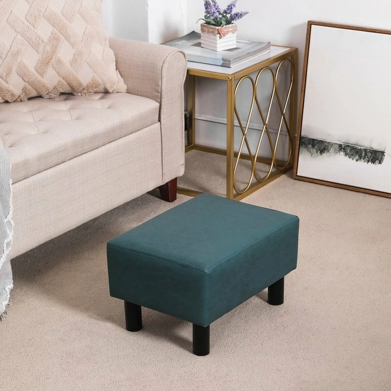 Best Sale ⌛ Adeco Rectangle Footrest Ottoman Faux Leather Foot Stool Black ✨ 16 Best Sale ⌛ Adeco Rectangle Footrest Ottoman Faux Leather Foot Stool Black ✨ - Image 14
