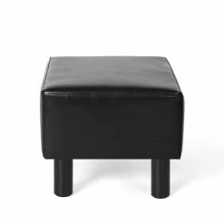 Best Sale ⌛ Adeco Rectangle Footrest Ottoman Faux Leather Foot Stool Black ✨ 23 Best Sale ⌛ Adeco Rectangle Footrest Ottoman Faux Leather Foot Stool Black ✨ -Adeco Shop Adeco Rectangle Footrest Stool Ottoman Faux Leather Foot Step 6