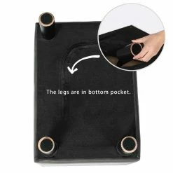 Budget 👏 Adeco Rectangle Footrest Stool Small Ottoman PU Leather Modern Style 🎁 -Adeco Shop Adeco Rectangle Footrest Stool Small Ottoman PU Leather Modern Style 4