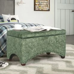 Buy ๐ Adeco Rectangle Tufted Storage Ottoman Bench Velvet Fabric Foot Rest Green ๐ 27 Buy ๐ Adeco Rectangle Tufted Storage Ottoman Bench Velvet Fabric Foot Rest Green ๐ -Adeco Shop Adeco Rectangle Tufted Storage Ottoman Bench Velvet Fabric Foot Rest 10