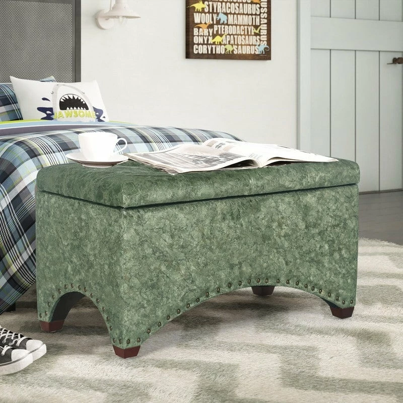Buy ๐ Adeco Rectangle Tufted Storage Ottoman Bench Velvet Fabric Foot Rest Green ๐ 13 Buy ๐ Adeco Rectangle Tufted Storage Ottoman Bench Velvet Fabric Foot Rest Green ๐ - Image 11