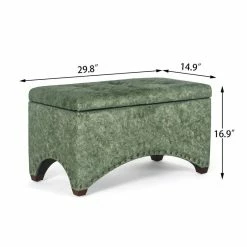 Buy ๐ Adeco Rectangle Tufted Storage Ottoman Bench Velvet Fabric Foot Rest Green ๐ 30 Buy ๐ Adeco Rectangle Tufted Storage Ottoman Bench Velvet Fabric Foot Rest Green ๐ -Adeco Shop Adeco Rectangle Tufted Storage Ottoman Bench Velvet Fabric Foot Rest 13