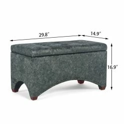Buy ๐ Adeco Rectangle Tufted Storage Ottoman Bench Velvet Fabric Foot Rest Green ๐ 20 Buy ๐ Adeco Rectangle Tufted Storage Ottoman Bench Velvet Fabric Foot Rest Green ๐ -Adeco Shop Adeco Rectangle Tufted Storage Ottoman Bench Velvet Fabric Foot Rest 3