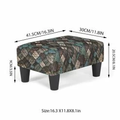 Best reviews of 🎉 Adeco Rectangular Footstool Fabric Padded Footrest Ottomans Modern Bohemia 🛒 -Adeco Shop Adeco Rectangular Footstool Fabric Padded Footrest Ottomans Modern 11