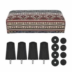 Best reviews of 🎉 Adeco Rectangular Footstool Fabric Padded Footrest Ottomans Modern Bohemia 🛒 -Adeco Shop Adeco Rectangular Footstool Fabric Padded Footrest Ottomans Modern 8