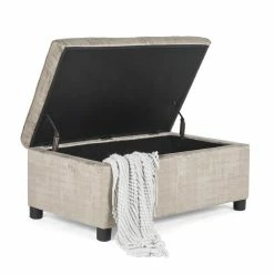 Budget ✨ Adeco Rectangular Storage Fabric Ottoman Bench Tufted Foot Rest Stool Sky Blue 🌟 30 Budget ✨ Adeco Rectangular Storage Fabric Ottoman Bench Tufted Foot Rest Stool Sky Blue 🌟 -Adeco Shop Adeco Rectangular Storage Fabric Ottoman Bench Tufted Foot Rest Stool 13