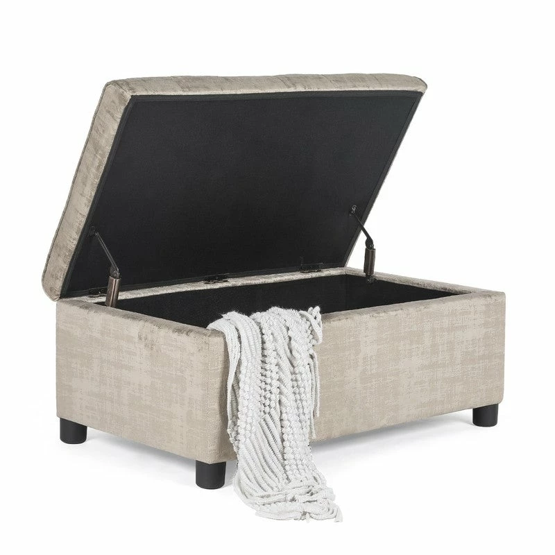 Budget ✨ Adeco Rectangular Storage Fabric Ottoman Bench Tufted Foot Rest Stool Sky Blue 🌟 16 Budget ✨ Adeco Rectangular Storage Fabric Ottoman Bench Tufted Foot Rest Stool Sky Blue 🌟 - Image 14