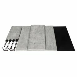 Hot Sale 🛒 Adeco Rectangular Storage Ottoman Bench Fabric Linen Footstool Assembly Required Grey 🔥 -Adeco Shop Adeco Rectangular Storage Ottoman Bench Fabric Linen Footstool Assembly Required 14