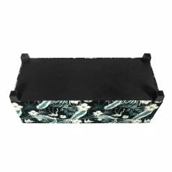 New 🌟 Adeco Rectangular Storage Ottoman Bench Fabric Linen Upholstered Floral ✨ -Adeco Shop Adeco Rectangular Storage Ottoman Bench Fabric Linen Upholstered 6