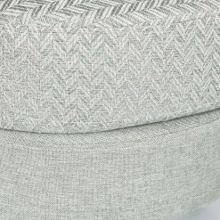 Best Pirce 👍 Adeco Round Footrest Ottoman Fabric Footstool Coffee Table Living Room Green 🌟 -Adeco Shop Adeco Round Footrest Ottoman Fabric Footstool Coffee Table Living room 5
