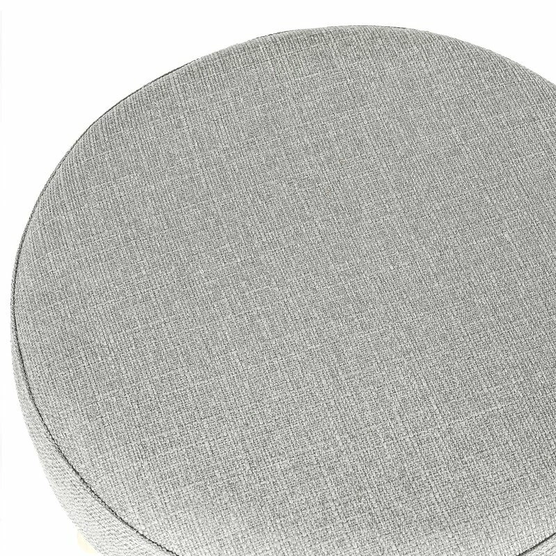 Cheap ๐ Adeco Round Linen Foot Stool Ottoman Solid Wood Legs Upholstered Grey ๐งจ 16 Cheap ๐ Adeco Round Linen Foot Stool Ottoman Solid Wood Legs Upholstered Grey ๐งจ - Image 14