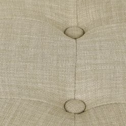 Best deal 🔔 Adeco Round Linen Storage Ottoman Tufted Fabric Footstool With Lid Beige 🎁 -Adeco Shop Adeco Round Linen Storage Ottoman Tufted Fabric Footstool with Lid 3