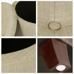 Best deal 🔔 Adeco Round Linen Storage Ottoman Tufted Fabric Footstool With Lid Beige 🎁 -Adeco Shop Adeco Round Linen Storage Ottoman Tufted Fabric Footstool with Lid 4