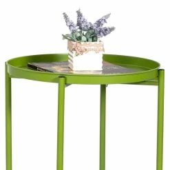 Hot Sale โค๏ธ Adeco Round Metal Side Coffee End Table Folding With Removable Tray ๐ฏ 24 Hot Sale โค๏ธ Adeco Round Metal Side Coffee End Table Folding With Removable Tray ๐ฏ -Adeco Shop Adeco Round Medtal Side Coffee End Table Folding with Removable Tray 10