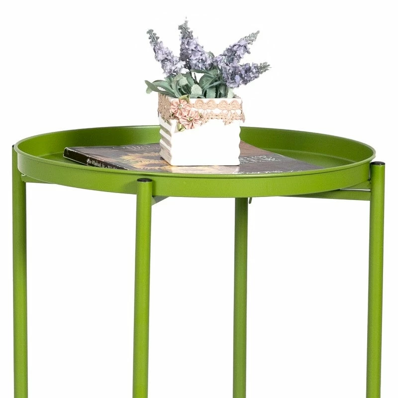 Hot Sale โค๏ธ Adeco Round Metal Side Coffee End Table Folding With Removable Tray ๐ฏ 13 Hot Sale โค๏ธ Adeco Round Metal Side Coffee End Table Folding With Removable Tray ๐ฏ - Image 11