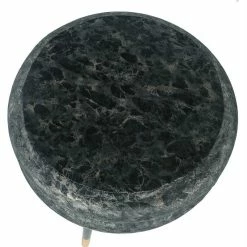 Cheap ⭐ Adeco Round Ottoman Double Layer Flannel Footrest Stool Modern Vanity 🔥 -Adeco Shop Adeco Round Ottoman Double Layer Flannel Footrest Stool Modern Vanity 4