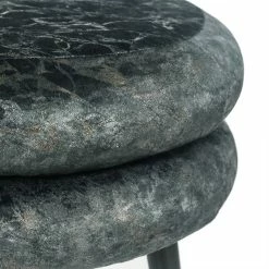 Cheap ⭐ Adeco Round Ottoman Double Layer Flannel Footrest Stool Modern Vanity 🔥 -Adeco Shop Adeco Round Ottoman Double Layer Flannel Footrest Stool Modern Vanity 5