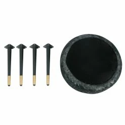 Cheap ⭐ Adeco Round Ottoman Double Layer Flannel Footrest Stool Modern Vanity 🔥 -Adeco Shop Adeco Round Ottoman Double Layer Flannel Footrest Stool Modern Vanity 8