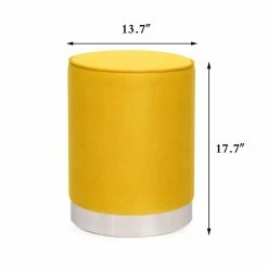 Best reviews of ๐ฏ Adeco Round Ottoman Footstool Velvet Padded Vanity Stool Silver Trim Yellow ๐ 27 Best reviews of ๐ฏ Adeco Round Ottoman Footstool Velvet Padded Vanity Stool Silver Trim Yellow ๐ -Adeco Shop Adeco Round Ottoman Footstool Velvet Padded Vanity Stool Silver Trim 10