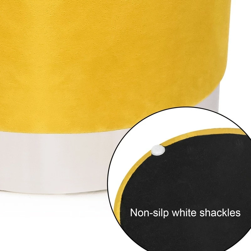 Best reviews of ๐ฏ Adeco Round Ottoman Footstool Velvet Padded Vanity Stool Silver Trim Yellow ๐ 14 Best reviews of ๐ฏ Adeco Round Ottoman Footstool Velvet Padded Vanity Stool Silver Trim Yellow ๐ - Image 12