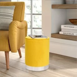 Best reviews of ๐ฏ Adeco Round Ottoman Footstool Velvet Padded Vanity Stool Silver Trim Yellow ๐ 23 Best reviews of ๐ฏ Adeco Round Ottoman Footstool Velvet Padded Vanity Stool Silver Trim Yellow ๐ -Adeco Shop Adeco Round Ottoman Footstool Velvet Padded Vanity Stool Silver Trim 6