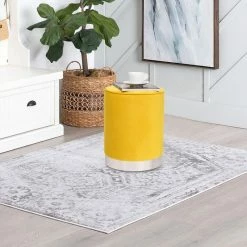 Best reviews of ๐ฏ Adeco Round Ottoman Footstool Velvet Padded Vanity Stool Silver Trim Yellow ๐ 24 Best reviews of ๐ฏ Adeco Round Ottoman Footstool Velvet Padded Vanity Stool Silver Trim Yellow ๐ -Adeco Shop Adeco Round Ottoman Footstool Velvet Padded Vanity Stool Silver Trim 7