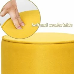 Best reviews of ๐ฏ Adeco Round Ottoman Footstool Velvet Padded Vanity Stool Silver Trim Yellow ๐ 26 Best reviews of ๐ฏ Adeco Round Ottoman Footstool Velvet Padded Vanity Stool Silver Trim Yellow ๐ -Adeco Shop Adeco Round Ottoman Footstool Velvet Padded Vanity Stool Silver Trim 9