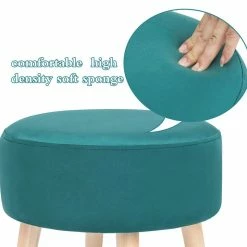 Top 10 🤩 Adeco Round Padded Footstool Velvet Vanity Ottoman Foot Rests 🎉 -Adeco Shop Adeco Round Padded Footstool Velvet Vanity Ottoman Foot Rests 7