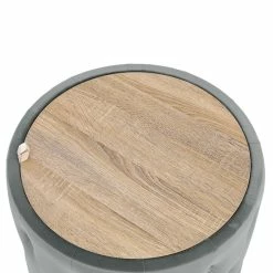 Best Sale โจ Adeco Round Storage Ottoman Coffee Table Velvet Wooden Lid Foot Stool Grey ๐ 28 Best Sale โจ Adeco Round Storage Ottoman Coffee Table Velvet Wooden Lid Foot Stool Grey ๐ -Adeco Shop Adeco Round Storage Ottoman Coffee Table Velvet Wooden Lid Foot Stool 11