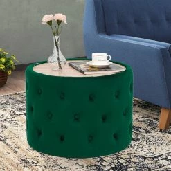 Best Sale โจ Adeco Round Storage Ottoman Coffee Table Velvet Wooden Lid Foot Stool Grey ๐ 30 Best Sale โจ Adeco Round Storage Ottoman Coffee Table Velvet Wooden Lid Foot Stool Grey ๐ -Adeco Shop Adeco Round Storage Ottoman Coffee Table Velvet Wooden Lid Foot Stool 13