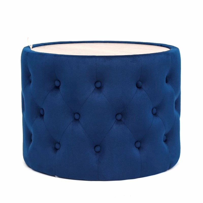 Best Sale โจ Adeco Round Storage Ottoman Coffee Table Velvet Wooden Lid Foot Stool Grey ๐ 5 Best Sale โจ Adeco Round Storage Ottoman Coffee Table Velvet Wooden Lid Foot Stool Grey ๐ - Image 3